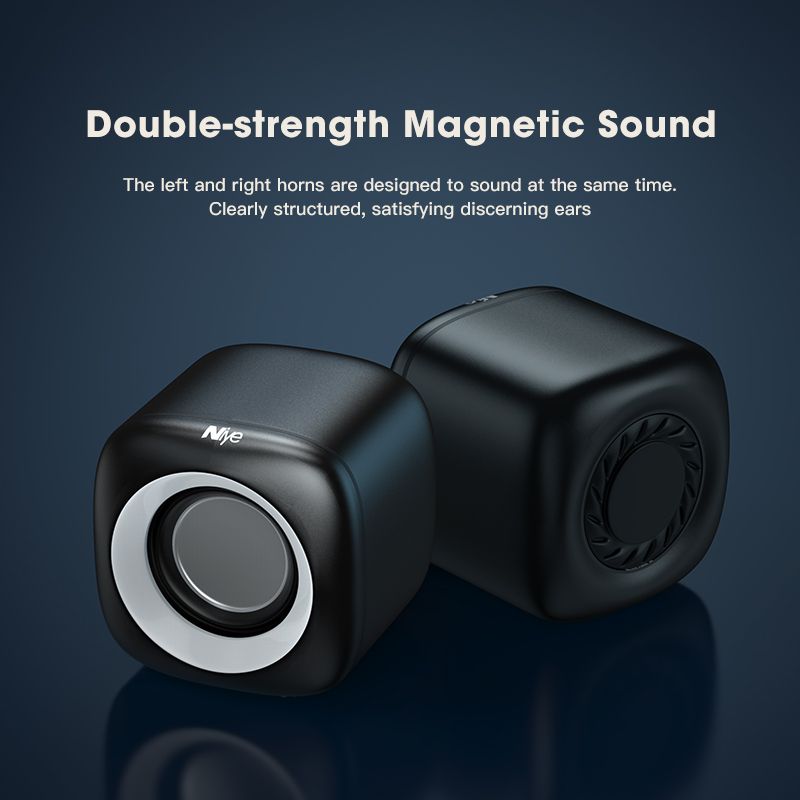 Głośniki komputerowe Stereo Deep Bass Sound Box Głośnik do PC Laptop Odtwarzacz muzyczny Subwoofer Głośniki multimedialne Nie Soundbar_voghion.com