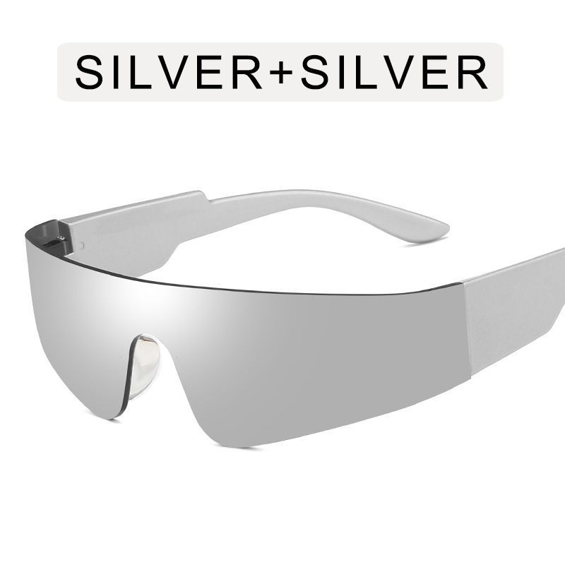 Lunettes de soleil de cyclisme colorées sans cadre, tendance et futuriste, style punk, pour le sport_voghion.com