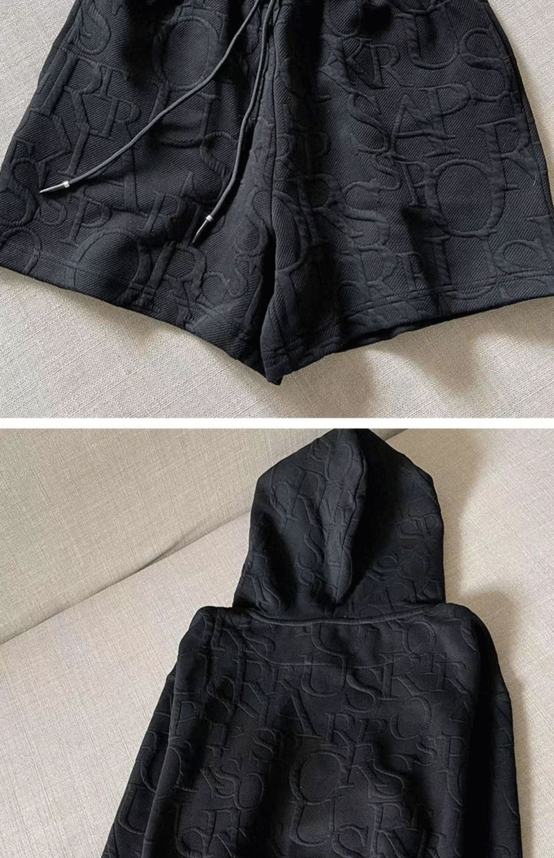 Women's sweatshirt shorts suit for women high-end light luxury temperament goddess style casual fashion two-piece set_voghion.com