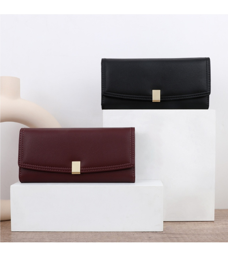 Tailian's New Dark Korean Version Wallet, Long, 30% Off, Women's High-end Feel Grab Bag Purchase_voghion.com