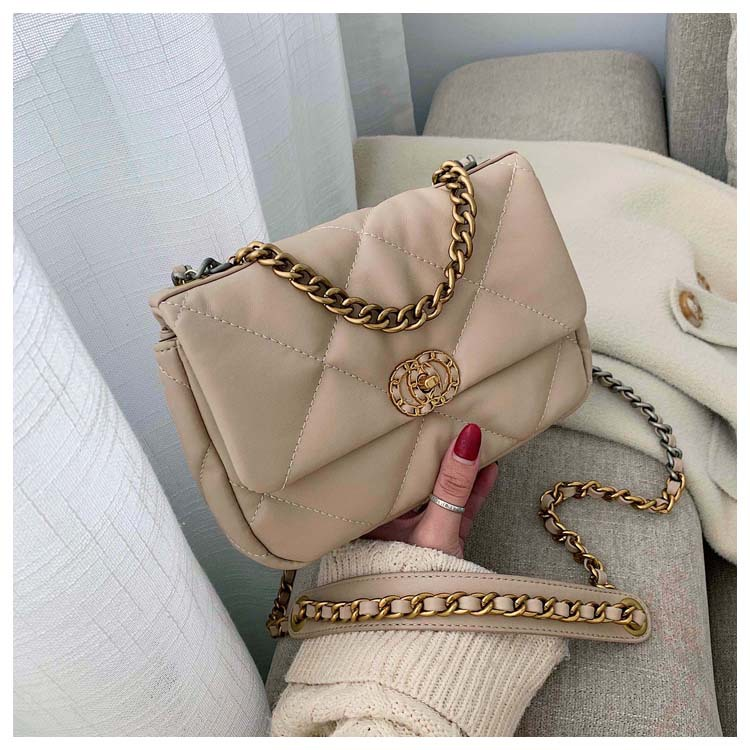 Borsa a tracolla classica versatile Borsa a tracolla a tracolla Borsa da donna piccola in stile profumato alla moda casual Borsa a tracolla morbida in PU Lingge_voghion.com
