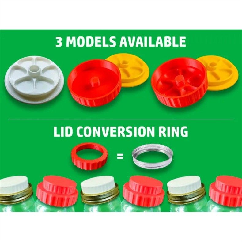 New Mason Color Palette 3D Printed Ornament Integrated Jar Lid_voghion.com