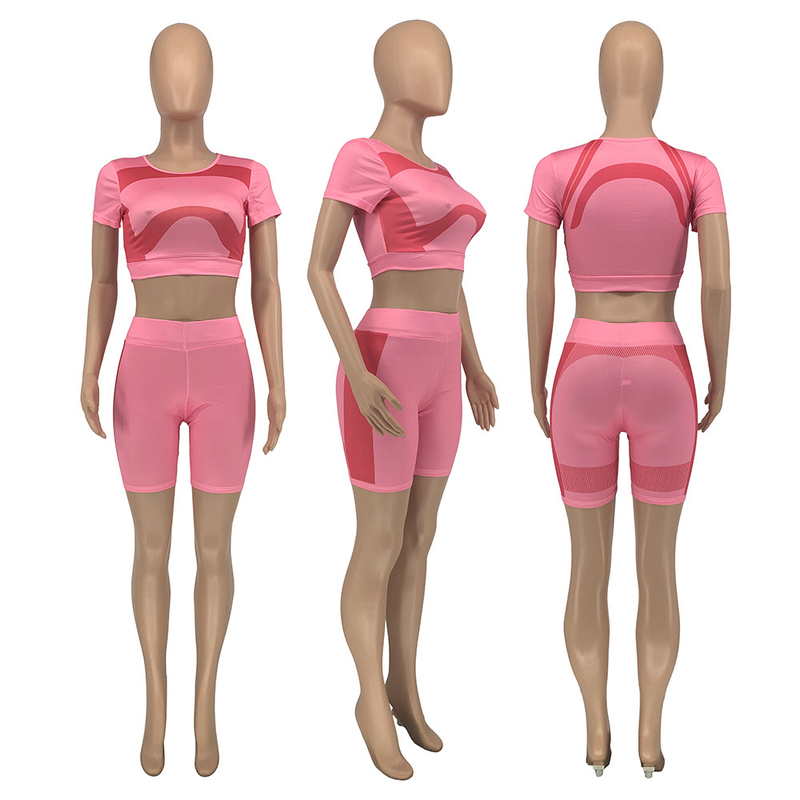 Costume deux pièces de sport décontracté pour femmes, nouvelle mode d'été_voghion.com