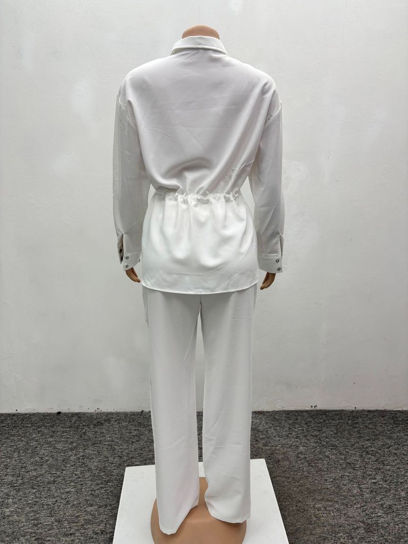 ragazza Ragazza Moda Donna Europea E Americana Design Senso Patchwork Paillettes Camicia Bianca 2025 Elegante Casual Elegante Africano Nuovo_voghion.com