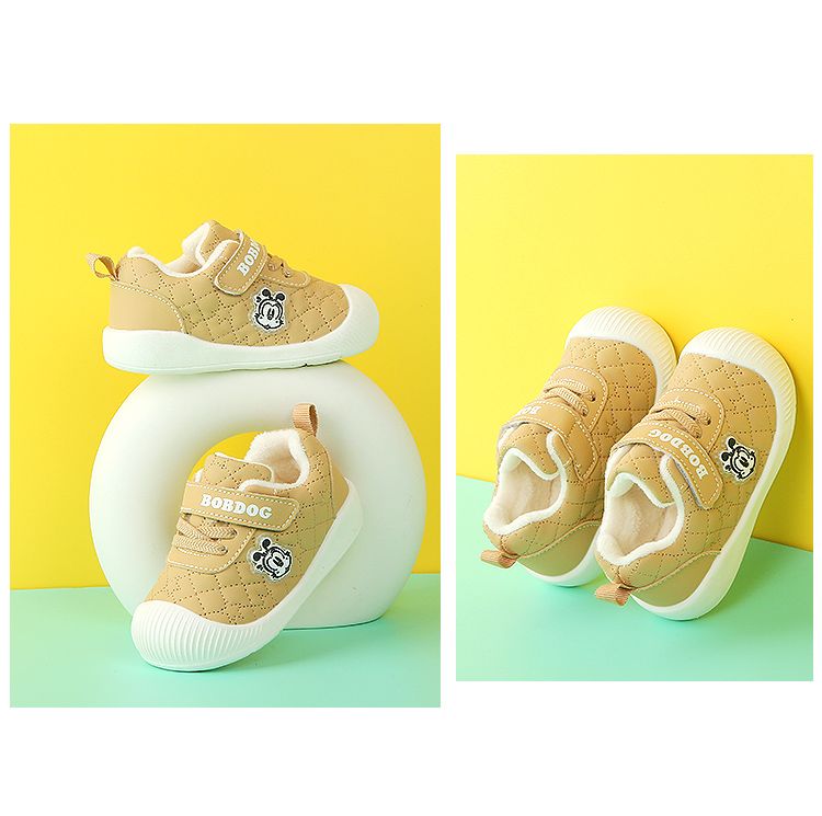 Bean Autumn/Winter New Two Cotton Baby Walking Shoes _voghion.com
