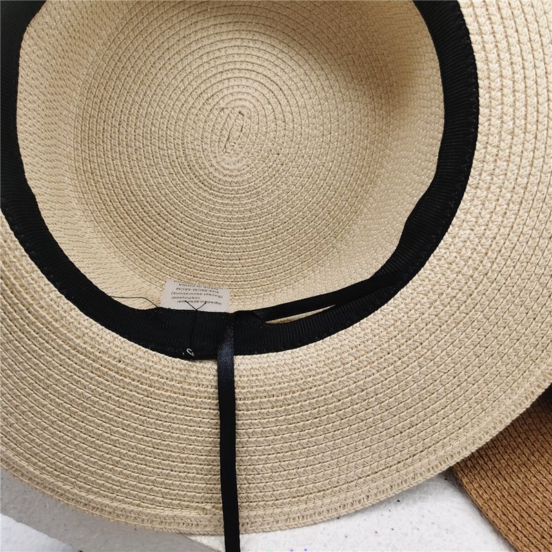 Nuovo stile cappello giapponese minimalista cappello piatto superiore estate donna britannico retrò piccolo cappello temperamento mondano spiaggia vacanza cappello da sole_voghion.com