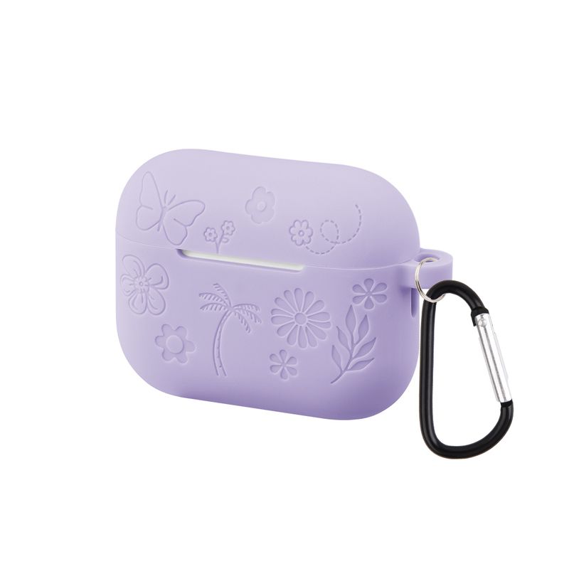 Custodia con motivo a farfalla e fiore 3D per AirPods Pro 3 2025, morbida custodia in silicone con motivo a cartoni animati per AirPods Pro3, custodia con gancio_voghion.com