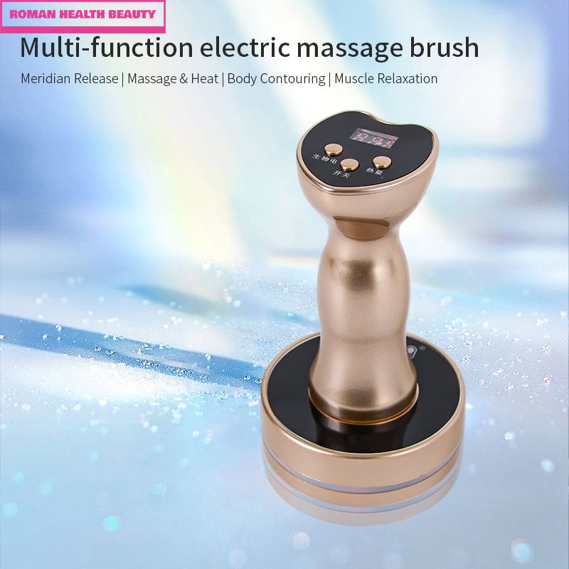 Massaggiatore Meridiano Wireless Strumento Raschiante Massaggio Vita Vibrazione Olio Essenziale Spazzola Ricaricabile SPA_voghion.com