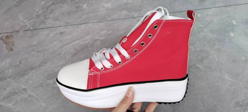 Single shoes 2023 new high-top thick-soled canvas shoes women's foreign trade large size viscose shoes casual flat-heeled canvas shoes in stock_voghion.com