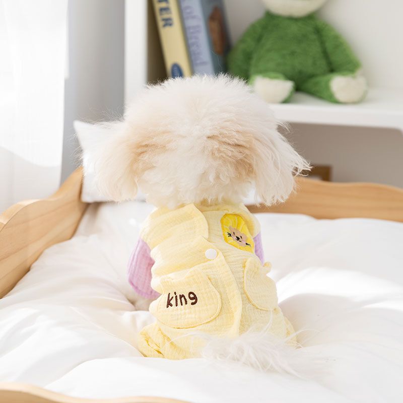 Spring Summer Double-layer Cotton Soft Gauze Four Legged Bag Small And Medium-sized Dog Air-conditioned Clothes, Cat_voghion.com