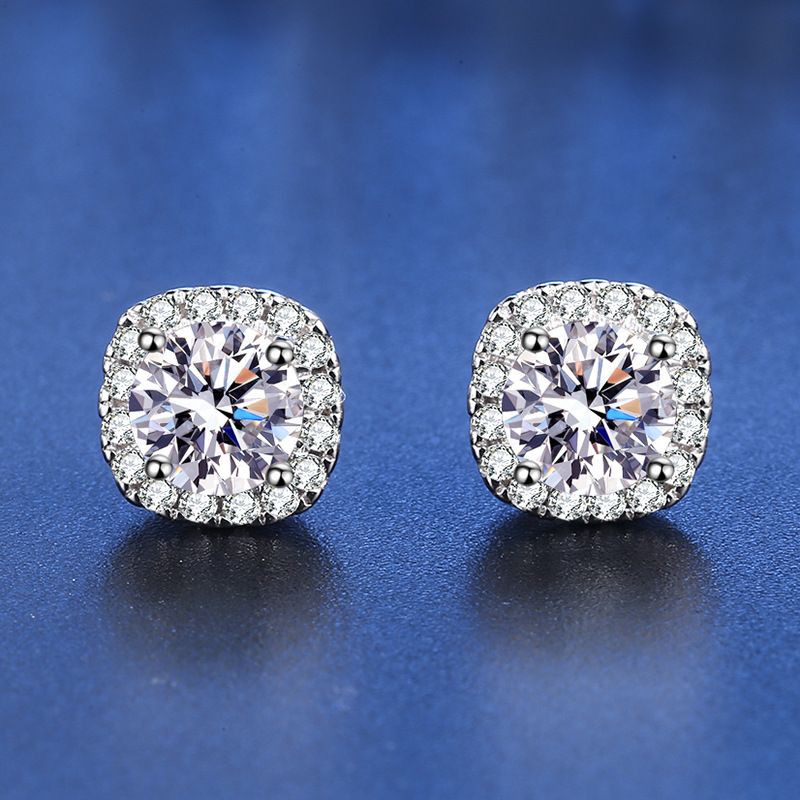 Tancise Moissanite Orecchini in argento Orecchini pendenti per donne Regali per feste di matrimonio_voghion.com