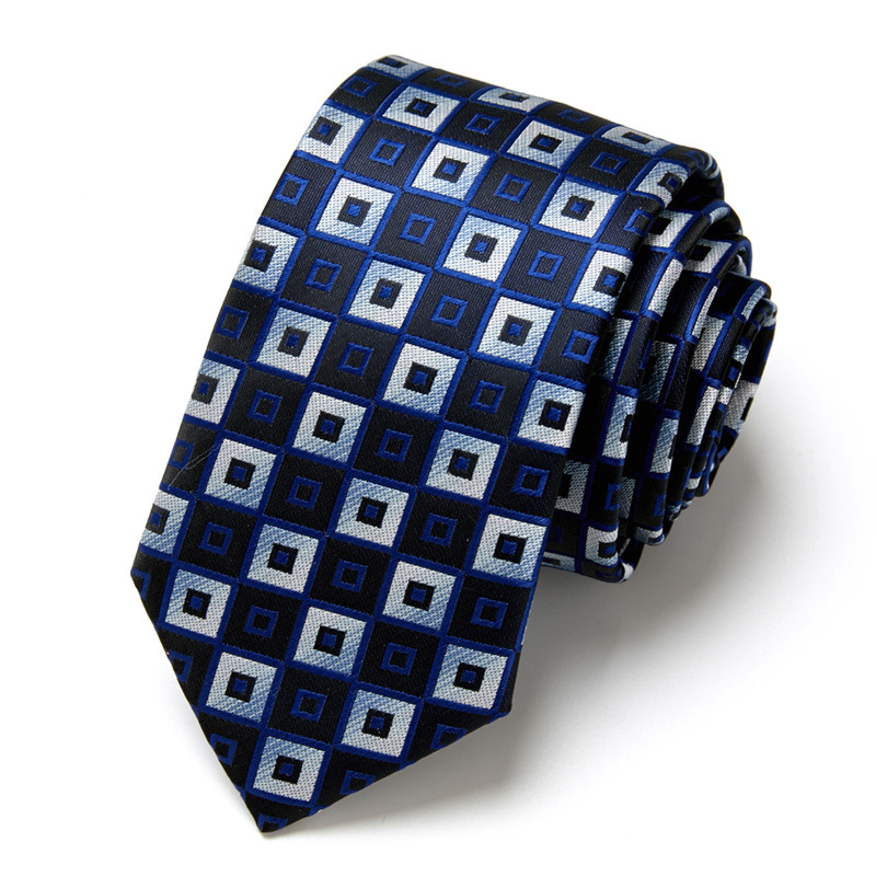 Gravata de negócios masculina Fabricante pronta para uso Feito à mão Gravata formal profissional para entrevista Gravata de poliéster masculina de seda_voghion.com