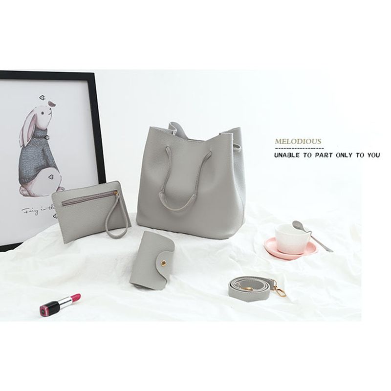 4Pcs Women Bags Set Purse Shoulder Handbag Tote Messenger Satchel Bag Crossbody Card For Case Holder Wallet For Girls Lady_voghion.com