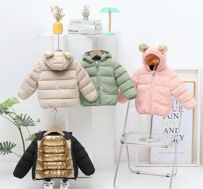 Giacca riscaldante in grafene per bambini e bambine, nuova, nera e oro, in cotone, per bambini, più spessa_voghion.com