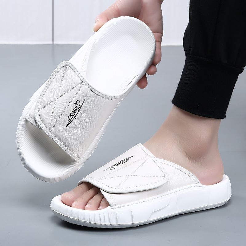 Strato superiore da uomo in pelle bovina antiscivolo e antiodore, fresco con suola spessa, tendenza moda di fascia alta per la casa_voghion.com