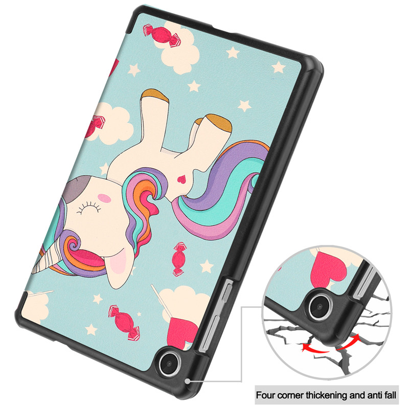 Für Lenovo Tab M8 Gen 4 Fall 8,0 TB-300FU Tablet Tri Folding PU Leder Funda Für Lenovo M8 4th Gen abdeckung TB-300XU Etui + Stylus_voghion.com