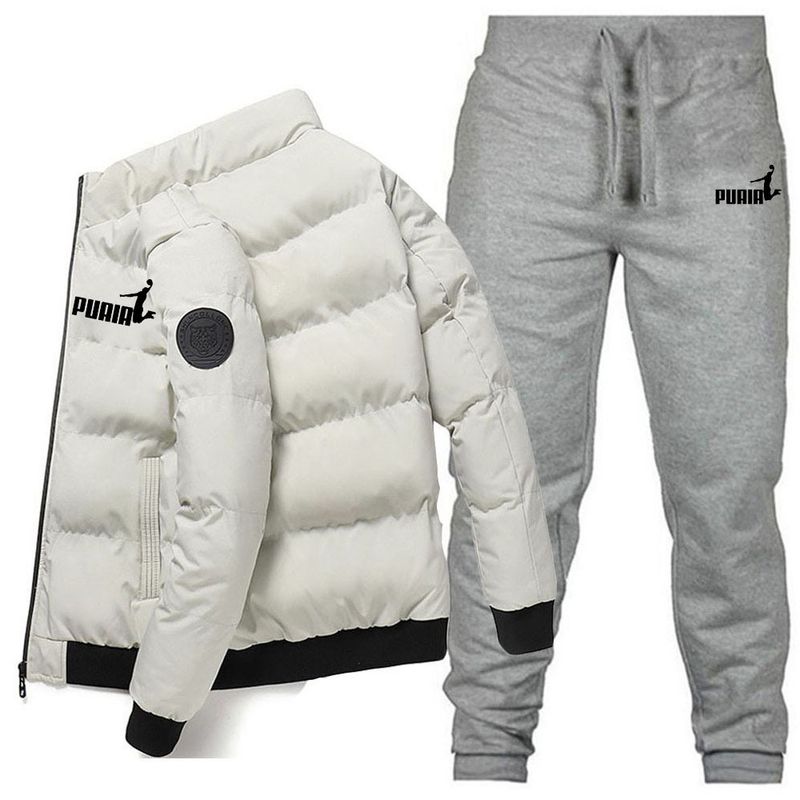 Neue Stehkragenjacke für Herren im Winter, verdickte und warme Baumwolljacke, trendige Marken-Herren-Kurzdaunenjacke_voghion.com