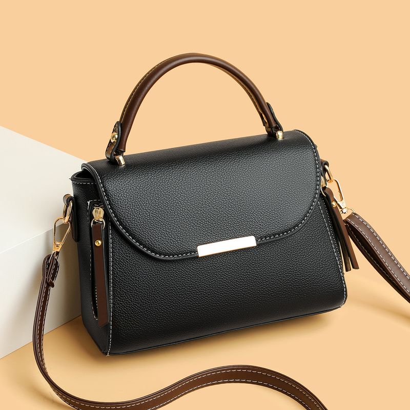 Nuova borsa a tracolla per donna, borsa a tracolla alla moda ed elegante, piccola borsa a mano con design a blocchi di colore_voghion.com