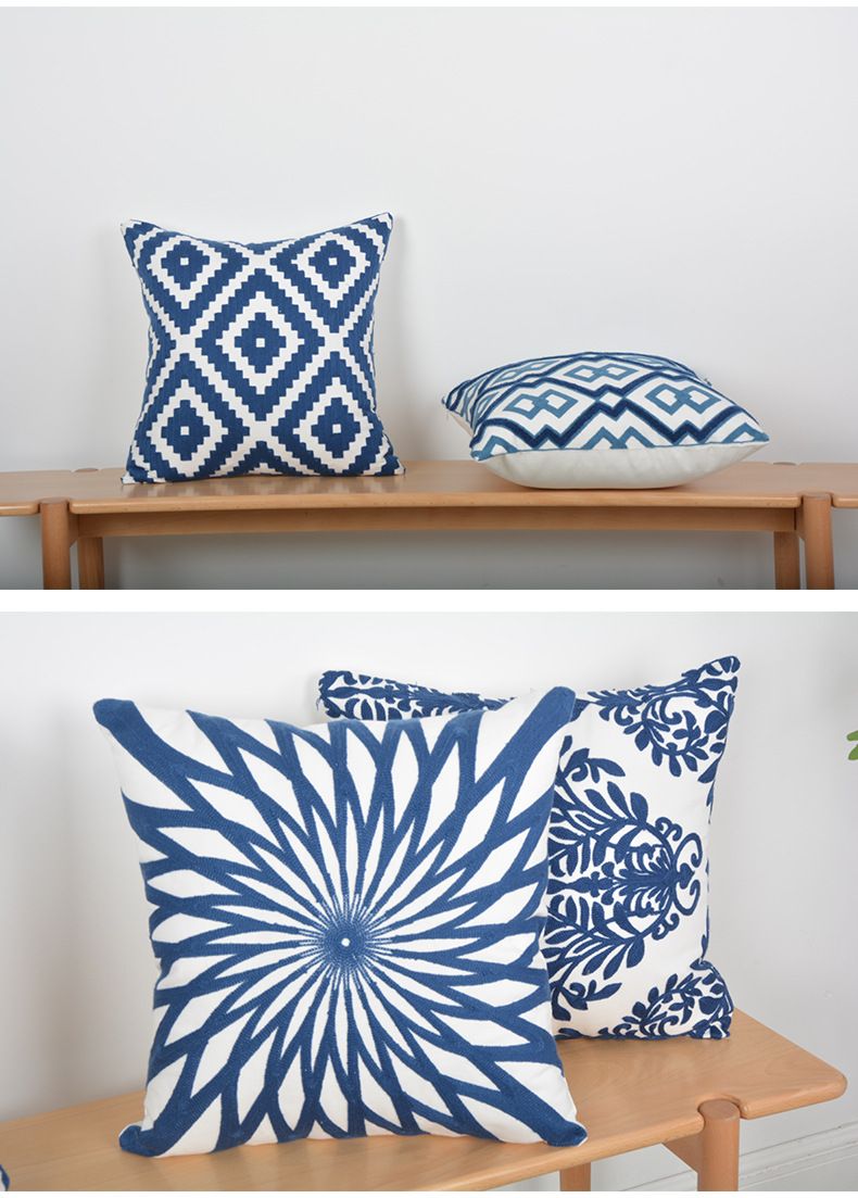 Minimalist Pillow Cushion Set – 45x45cm Soft PP Cotton Filled, Breathable Pure Color Cover, Zen Home Decor For Sofa/Bed_voghion.com