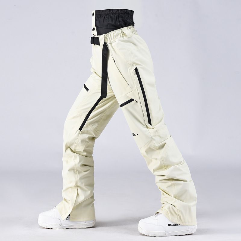 New outdoor sports windproof, waterproond warm single double board skiing casual cotton snow pants supports and_voghion.com