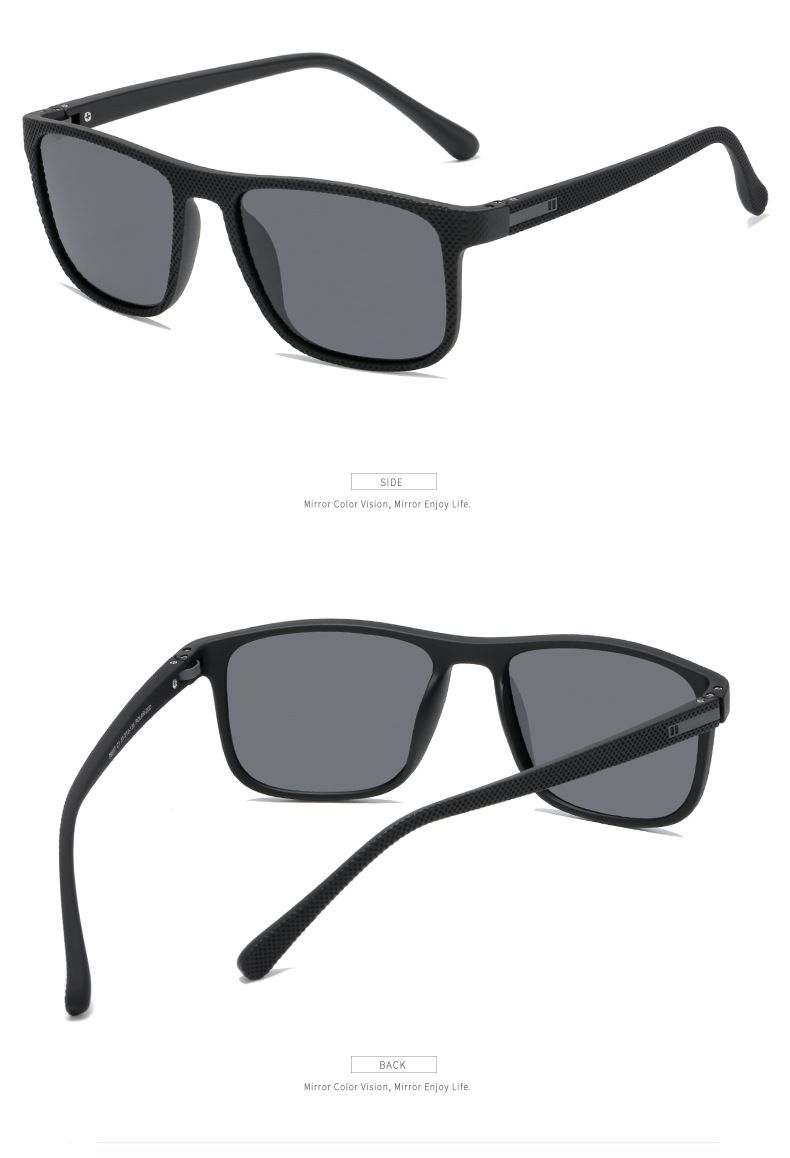CRIXALIS Quadratische polarisierte Sonnenbrille für Männer Markendesigner Sonnenbrille Frauen Rechteck Reiseschirme Weiblich UV400_voghion.com