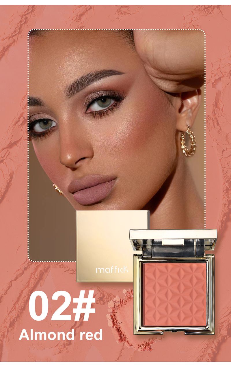 Blush MAFFICK Small Gold Nugget Blush Shimmer Brightens Skin Tone Contour Eye Shadow Natural Nude_voghion.com