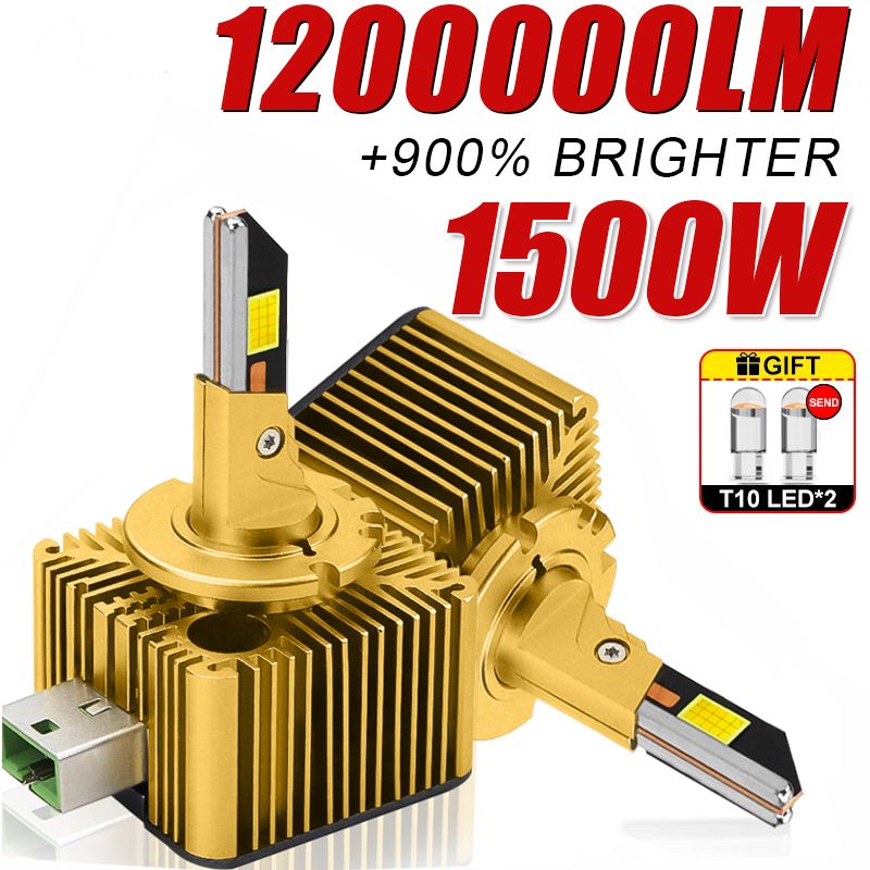 D-Serie D1S D3S Scheinwerferlampen 12V 24V Canbus Kein Fehler D4S D2S Led D4R D2R Autolampe 1200000LM Autolichter 6000K_voghion.com