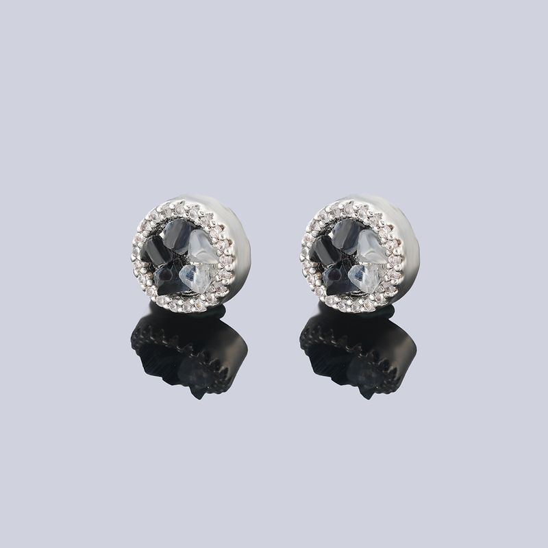 Ice Crystal Magnetic Ear Clip, Men's High-end Versatile Earrings, Women's Ruffian Handsome Personality, Simple And_voghion.com