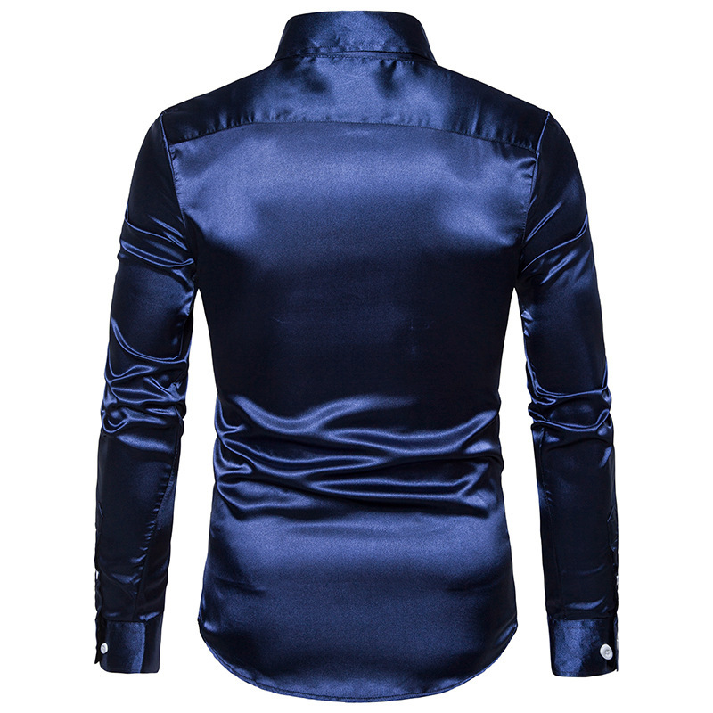 Chemise à manches longues pour hommes, nouvelle collection automne 2024, taille européenne, décontractée, mode, visage brillant_voghion.com