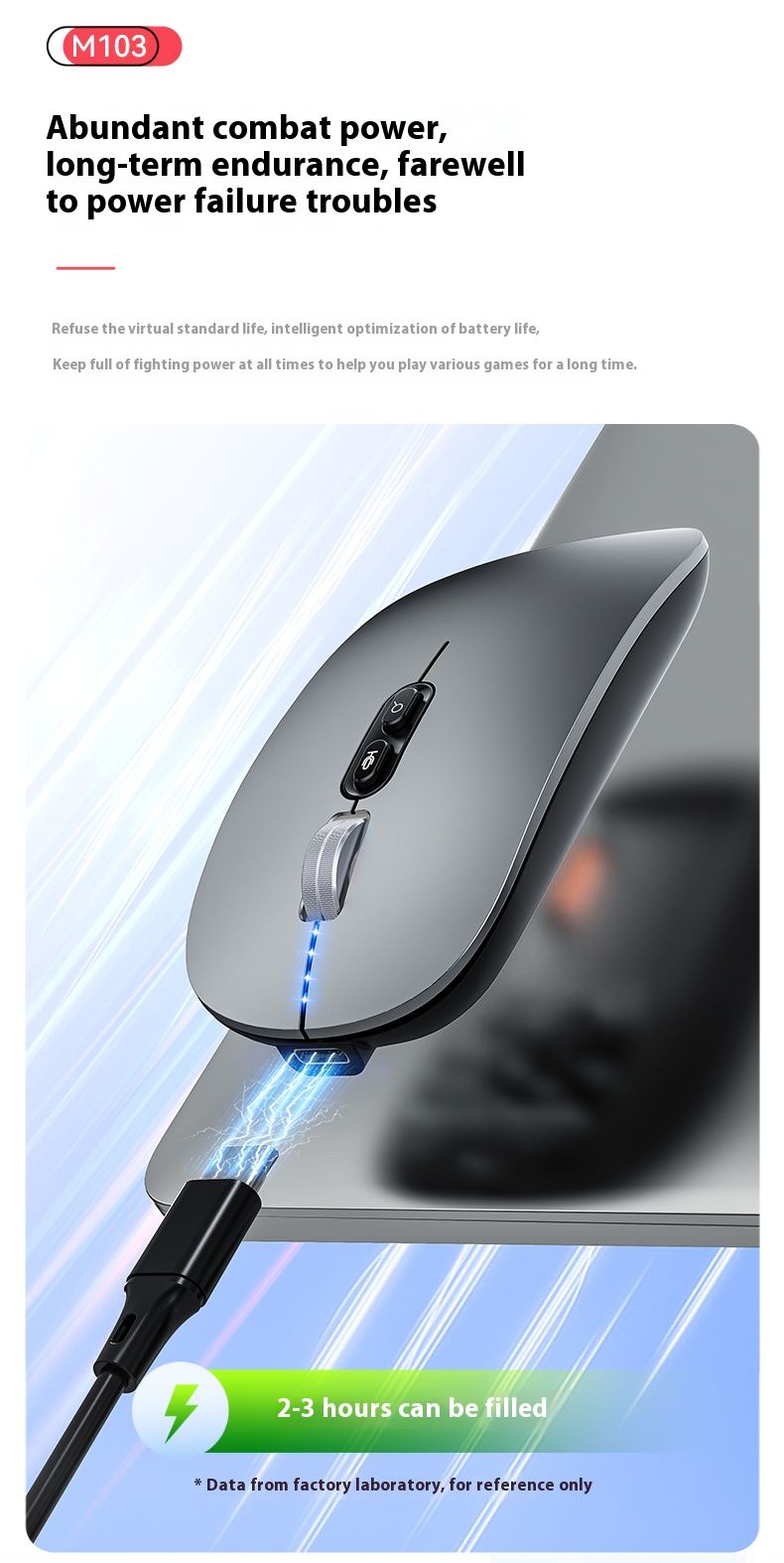 Smart Voice 2,4G Wireless Bluetooth 1600DPI Stille wiederaufladbare Maus für Samsung Galaxyab A7 10.4 SM-T500505 Bleistift_voghion.com