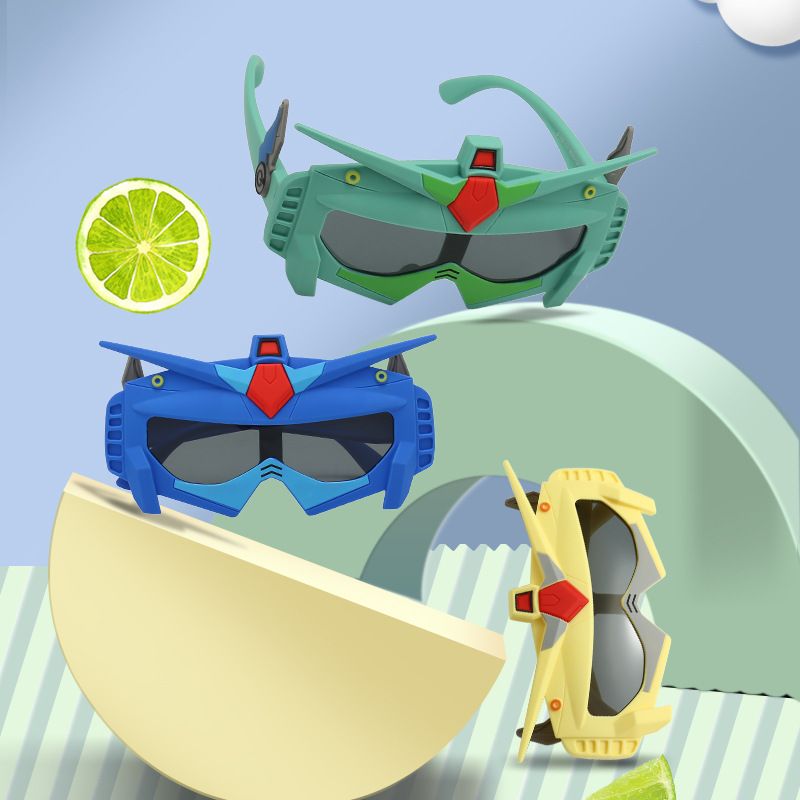 2024 Children's Cute Cartoon Shaped Youth Polarizing Mirror Student Sunglasses 8153_voghion.com