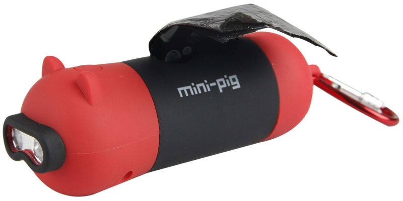 Pet Life 'Oink' LED Flashlight and Waste Bag Dispenser_voghion.com