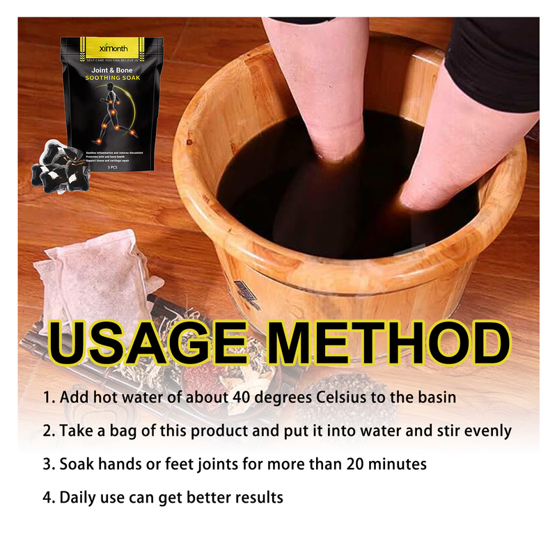 Fotbadspåse för ledvård lindrar ömhet och obehag i axlar, nacke, ländrygg och handleder._voghion.com