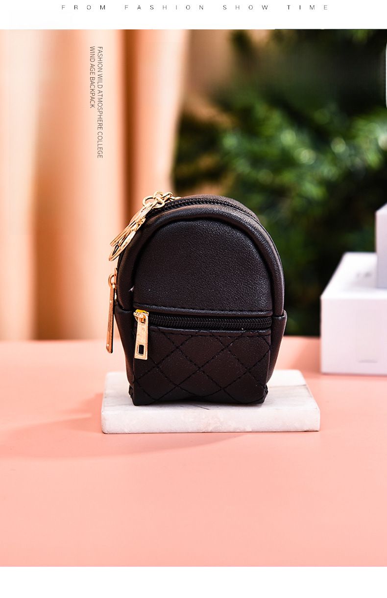 Nei Mini PU Mënz Portemonnaie Mini léif kleng Rucksak Schlësselfach Datenkabel Lippenstift Späicherbeutel Fabréck Grousshandel_voghion.com
