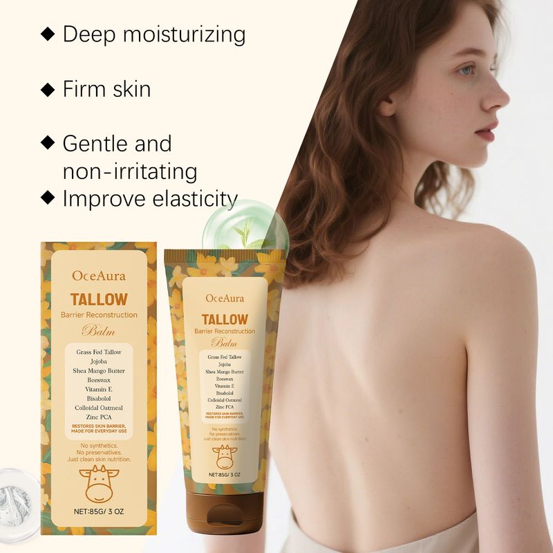 Crema lenitiva per il grasso di mucca OceAura, delicata, liscia, elastica, nutriente e illuminante per la cura della pelle_voghion.com