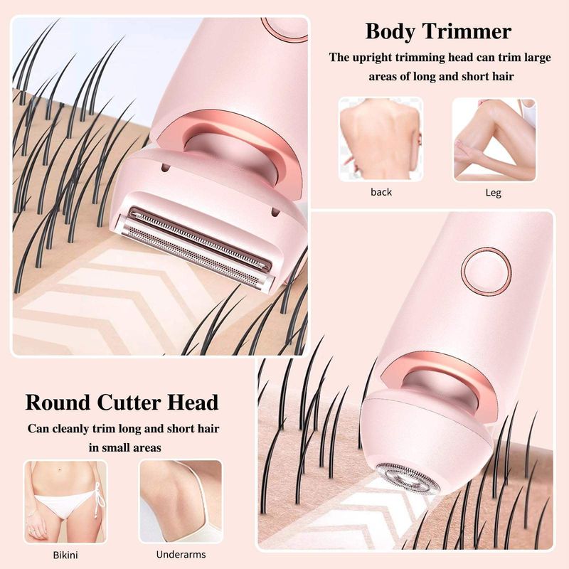 Women's Private Area Double-Headed Remover Pubic Trimmer Electric Shaver Hair Removal Device_voghion.com