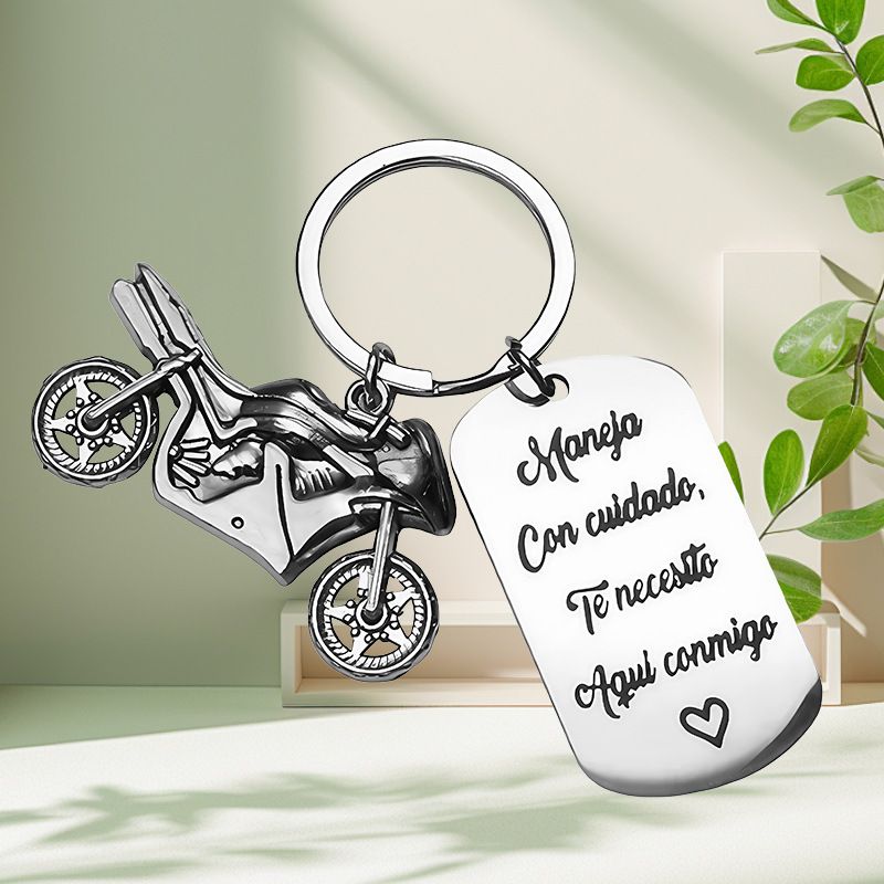 Europa und die Vereinigten Staaten heißer Verkauf Mitarbeiter Danke Geschenk inspirierende Schlüsselanhänger Motorrad Zubehör Edelstahl Schlüsselanhänger_voghion.com