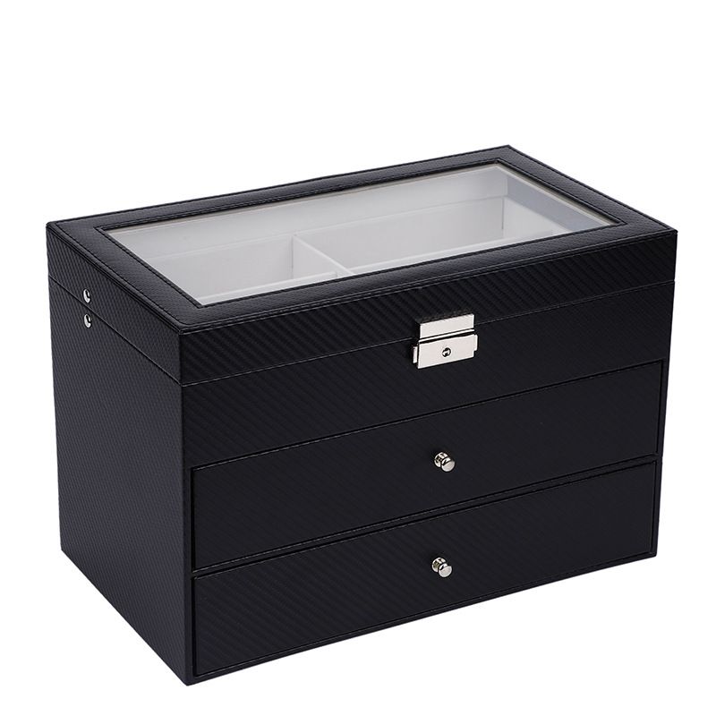 Unisex Sunglasses Sunglasses storage display box Three-layer 18-bit glasses storage display box Household collection box_voghion.com