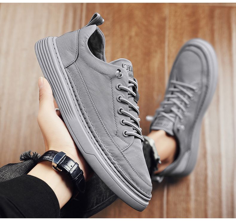 Casual Soft Bottom One Step Black Work Trendy Shoes Wear Comfortable Fashion Versatile_voghion.com