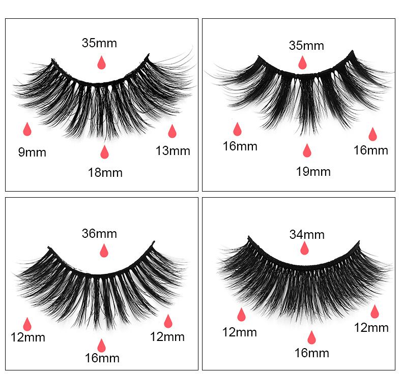 Lash extension set 5 Pairs of natural fiber false eyelashes Multi-layer three-dimensional eyelashes thick curl false eyelashes_voghion.com