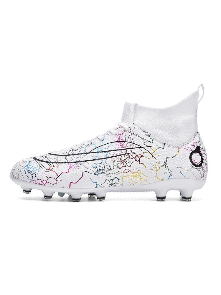 Cross-border new FGTF football shoes for men and women breathable high-top long nails AG broken nail football shoes indoor training shoes_voghion.com