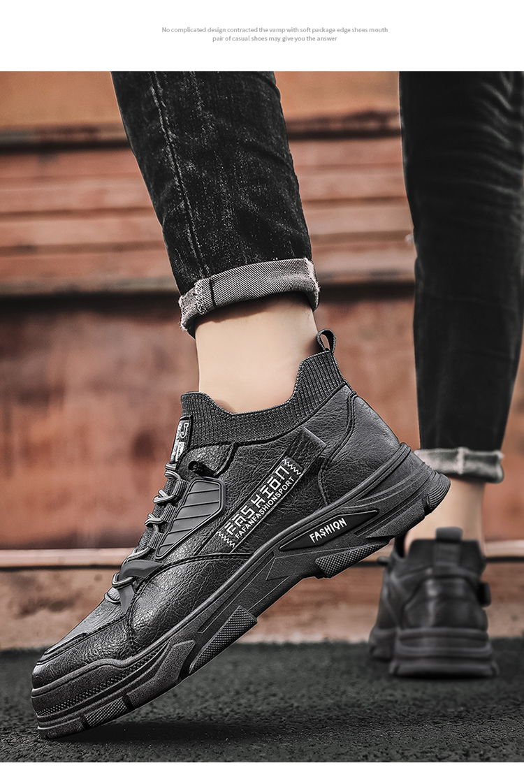 Pánské ležérní šaty s kulatou špičkou na šněrování, hnědé elegantní boty z pravé kůže_voghion.com