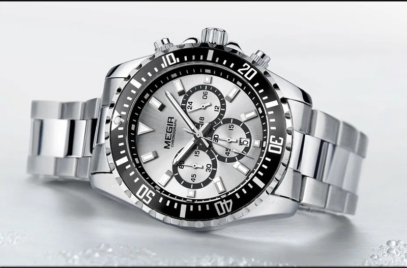 Reloj de pulsera militar con cronógrafo de acero inoxidable de cuarzo para hombre, de lujo, para negocios_voghion.com