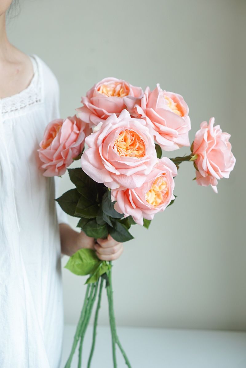 Artificial Flowers, Simulated Flowers, High End Sense, Realistic Moisturizing Feel, Simulated Bouquet Of Roses, Living Room Table Flower Decoration_voghion.com