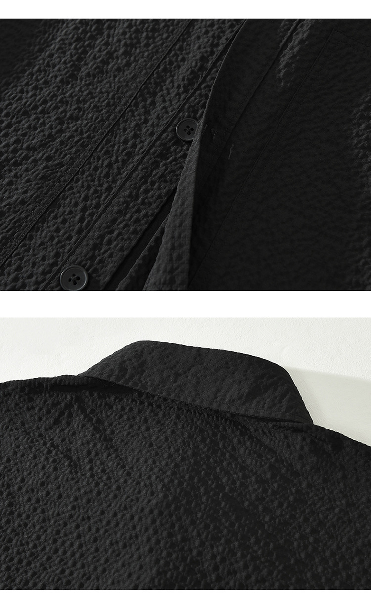6689 Camicie giapponesi a maniche lunghe in tinta unita, alla moda, casual e larghe, comode e versatili, una camicia letteraria_voghion.com