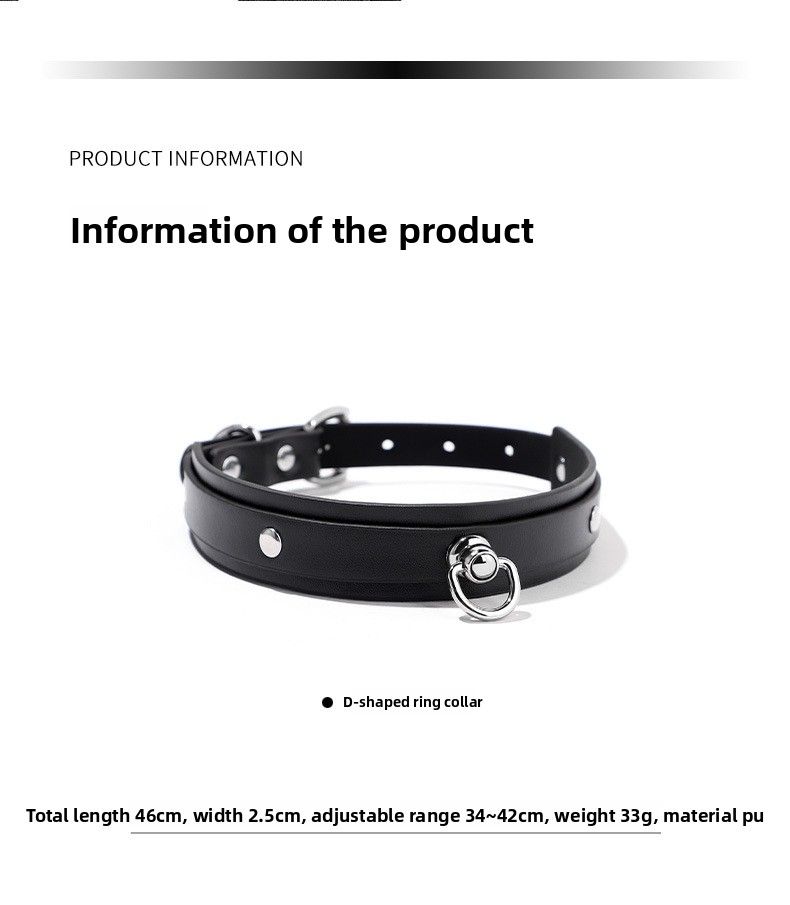 Black Wolf Fun SM Love Collar Binding Requisiten Herren- und Damen-Trainingshalskette für Erwachsene_voghion.com