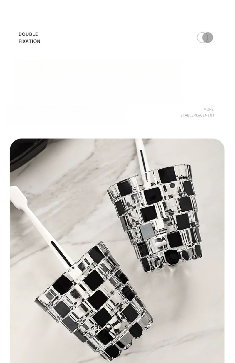 Set da bagno in vetro vintage ACZT Kähler - Portaspazzolino e vassoio in ceramica_voghion.com