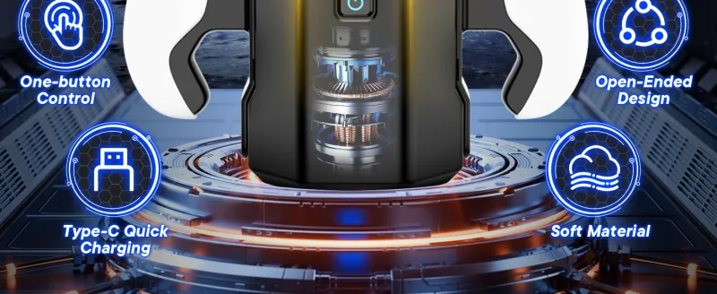 Masturbatore automatico, masturbatore telescopico, vagina tascabile, masturbatore maschile, attrezzatura per adulti aperta, giocattolo sessuale per uomini_voghion.com