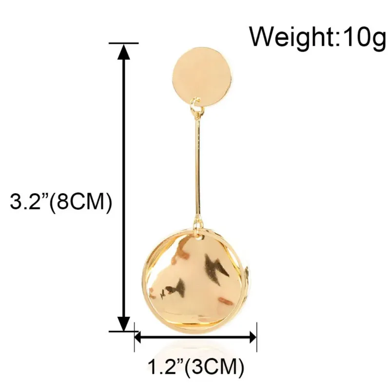 Trendige runde, geometrische C-förmige Ohrringe aus europäischer und amerikanischer Legierung, geeignet für Pendler und unterstreichen den individuellen Stil._voghion.com