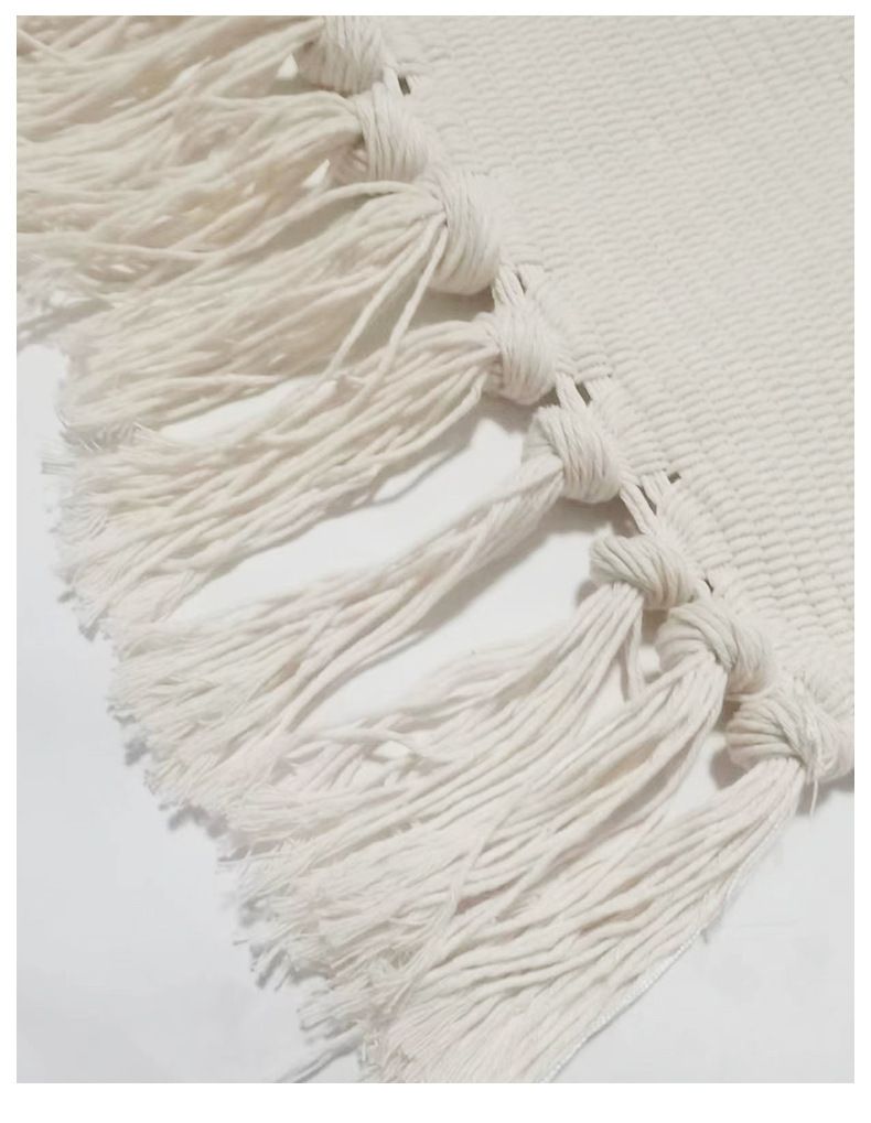 Reine Farbe Polyester Baumwolle Plain Quaste Handgewebte Decke 3D Gedruckt Und Gefärbt Wohnzimmer Teppich Sofa Couchtisch Matte Schlafzimmer Nachttisch Decke_voghion.com